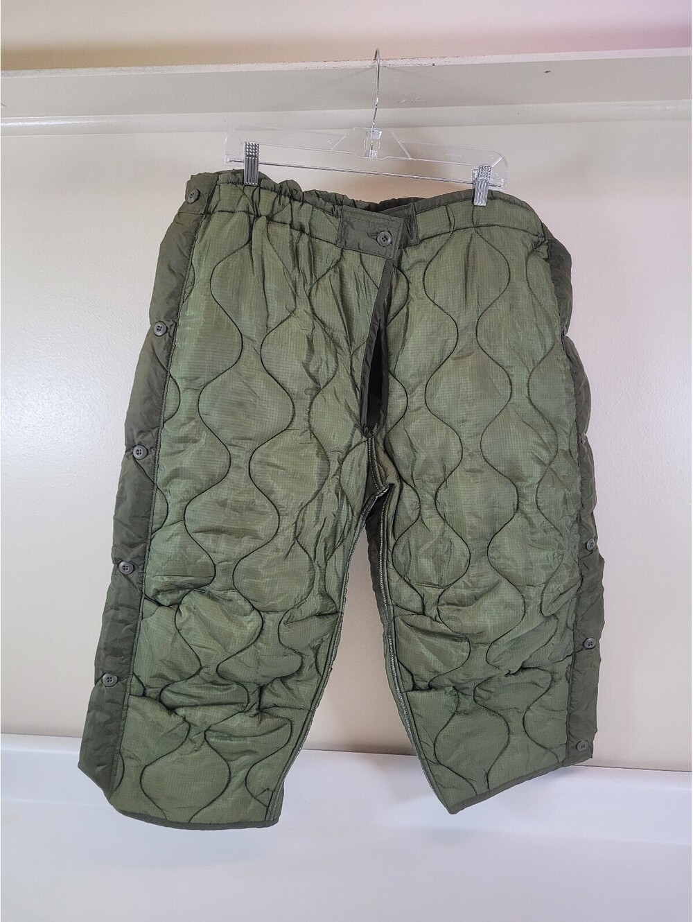 Military surplus cold weather pants liner 35-39 waist olive drab